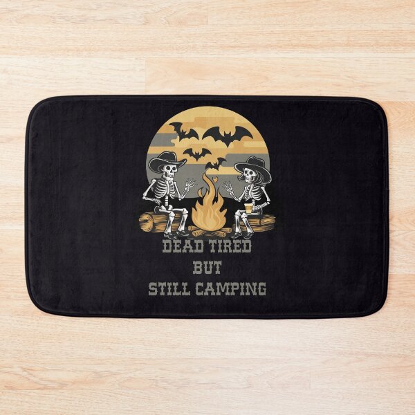 Item preview, Spooky Dead Tired But Still Camping Skeletons designed and sold by Cute & Sassy Custom Gifting Boutiques.