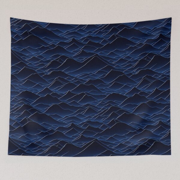 Item preview, Midnight Mountain Waves designed and sold by Daniel Haddad.