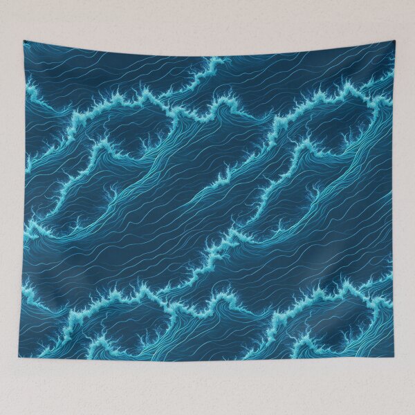 Item preview, Neon Ocean Currents designed and sold by Daniel Haddad.