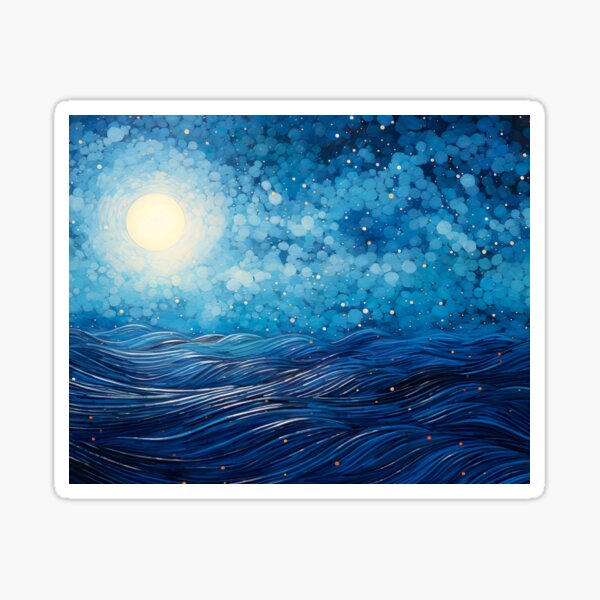 Item preview, Moon - Pointillism designed and sold by KootenayDesigns.