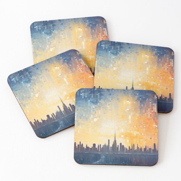 Item preview, City Skyline - Pointillism designed and sold by KootenayDesigns.