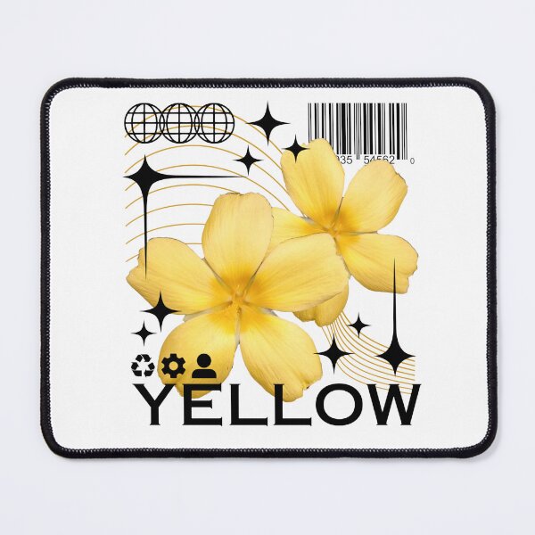 Item preview, Yellow Flower with Black Text  designed and sold by AveryZi.