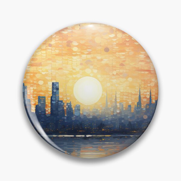 Item preview, City Skyline - Pointillism designed and sold by KootenayDesigns.