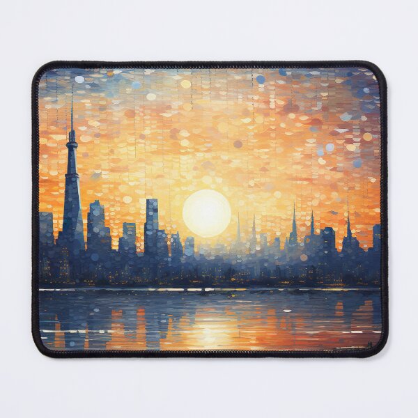 Item preview, City Skyline - Pointillism designed and sold by KootenayDesigns.