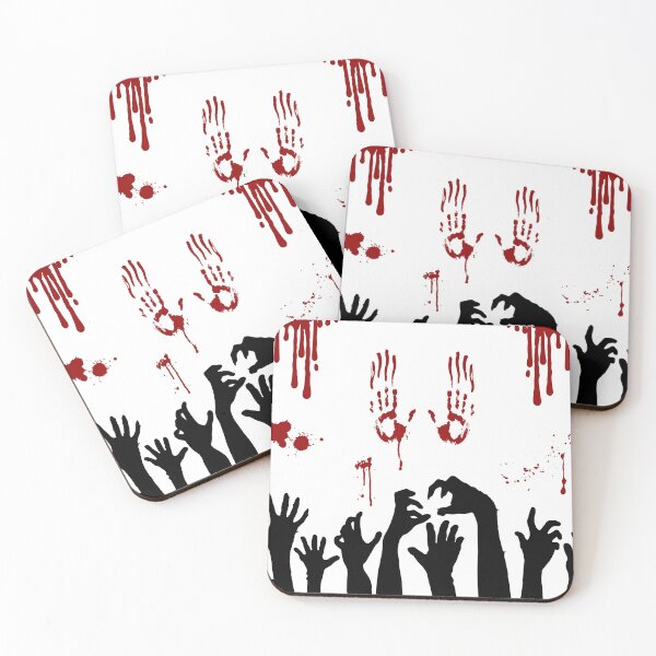 Item preview, Zombie Hands and Bloody Handprints designed and sold by HotHibiscus.