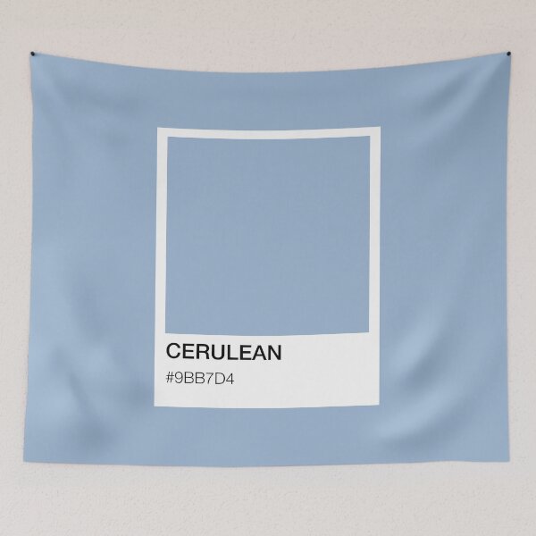 Item preview, Cerulean Rare Color Paint Hex Code designed and sold by TheEclecticKat.