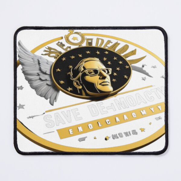 Item preview, Stunning Flat Vector Art Logo for Save Democracy Ecom Academy: Entrepreneur Silhouette with Laptop in Black, White, and Yellow designed and sold by piak-store.