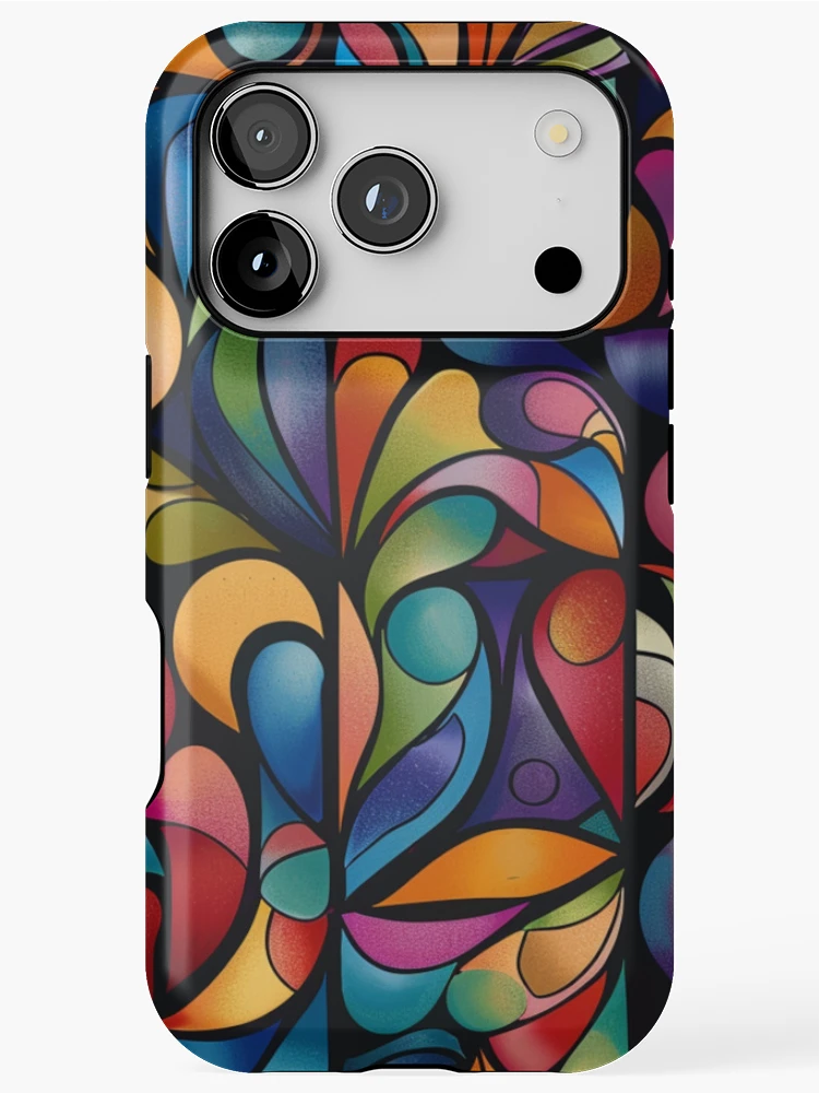 Thumbnail 1 of 4, iPhone Case, Abstract Geometric Pattern designed and sold by PMGDigital.