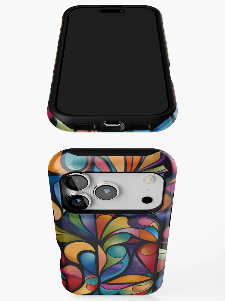 Thumbnail 3 of 4, iPhone Case, Abstract Geometric Pattern designed and sold by PMGDigital.