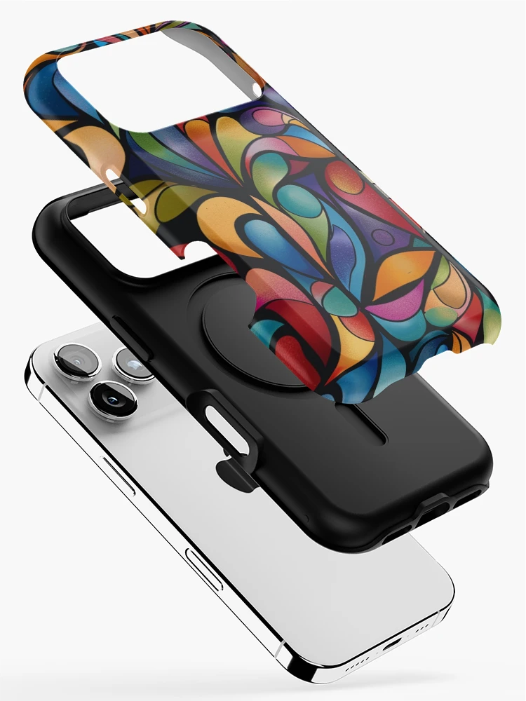 Thumbnail 2 of 4, iPhone Case, Abstract Geometric Pattern designed and sold by PMGDigital.