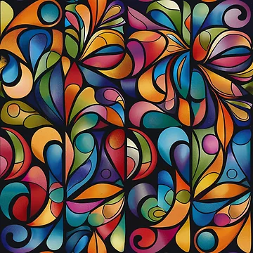 Artwork thumbnail, Abstract Geometric Pattern by PMGDigital