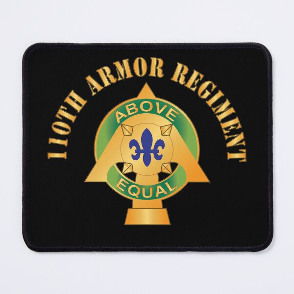Item preview, 110h Armor Regiment -  DUI w Txt X 300 designed and sold by Military Insignia Products.