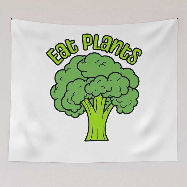 Item preview, Eat Plants! Funny Broccoli designed and sold by PMCreative.