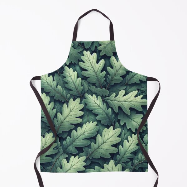 Item preview, Green Oak Leaves Abstract Pattern designed and sold by Gaborai.