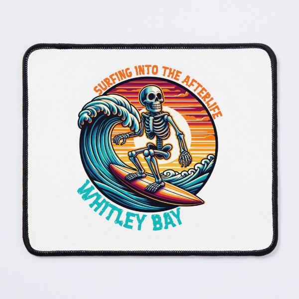 Item preview, Surfing Into The Afterlife Whitley Bay designed and sold by MerchByCraig.