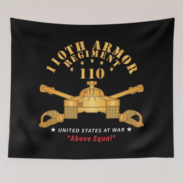 Item preview, 110th Armor Regiment - Above Equal X 300 designed and sold by Military Insignia Products.