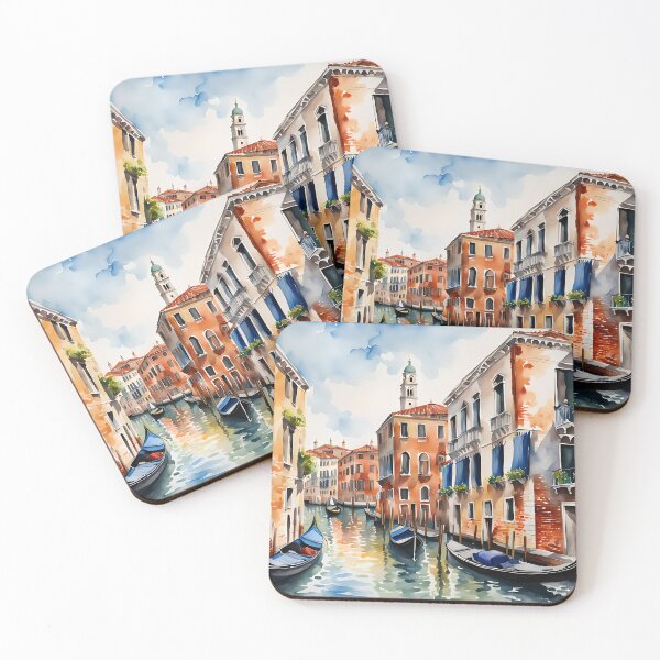 Item preview, Canal in Venice, Italy - Watercolour Style designed and sold by Country-Artist.