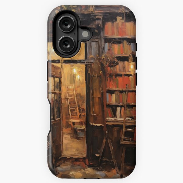 Vista previa del artículo con la obra «Librería antigua», diseñado y vendido por TimelessOil.