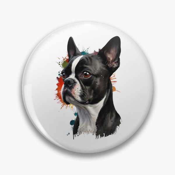 Item preview, Bold and Charming: The Spirited Boston Terrier designed and sold by ToonTailsStudio.