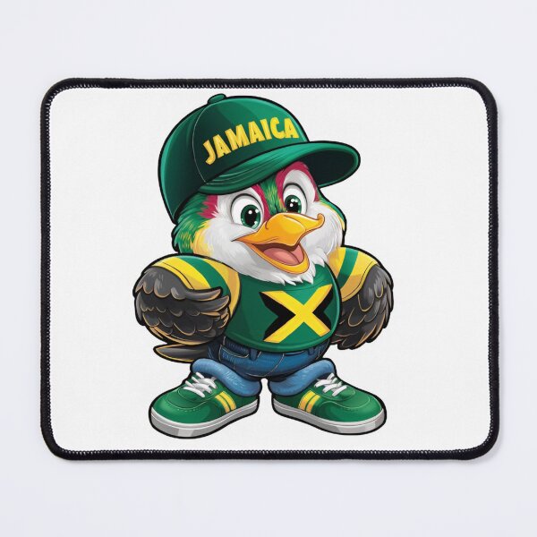 Item preview, Jamaican Cute Little Bird Wearing Jamaica Flag Funny Cute designed and sold by TheTimer.