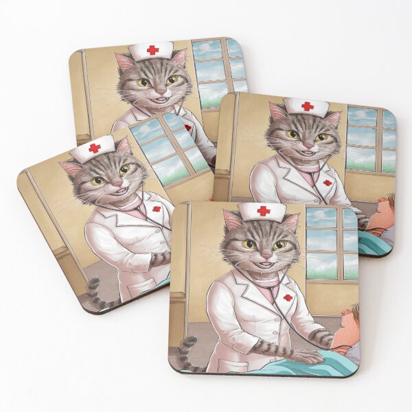 Item preview, Paws and Care, Cat Nurse Bringing Comfort and Warmth designed and sold by MAR1RJD.