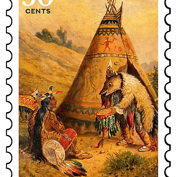 Artwork thumbnail, Native American Stamp by RabbitK