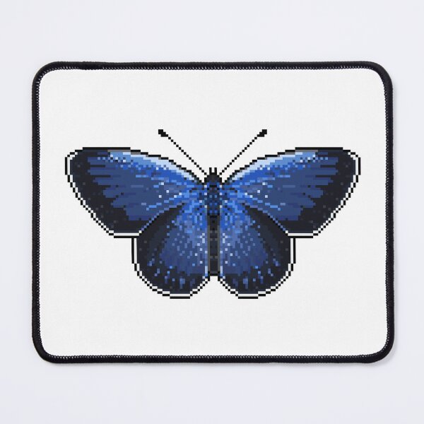Item preview, Pale Grass Blue Butterfly Pixel Art designed and sold by jebi-garden.