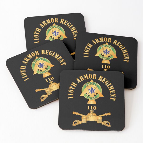 Item preview, 110th Armor Regiment - DUI  w AR Branch X 300 designed and sold by Military Insignia Products.