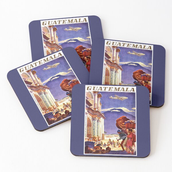 Item preview, Guatemala Vintage Air Travel 1938 designed and sold by RocketshipRetro.