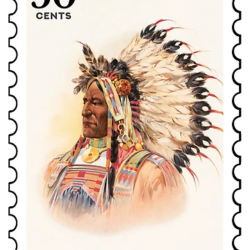 Artwork thumbnail, Native American Stamp by RabbitK