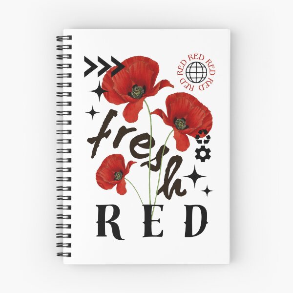 Item preview, Poppies Red Flowers with Black Text designed and sold by AveryZi.