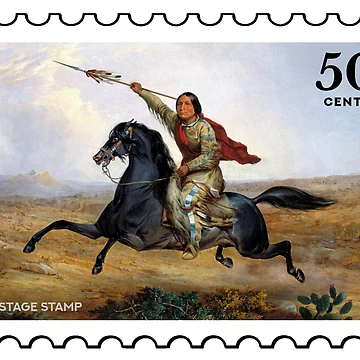 Artwork thumbnail, Native American stamp by RabbitK