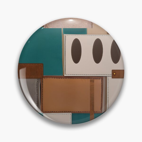 Item preview, Collage Teal Leather Sonata 88 Geometric Patterns designed and sold by Vercmagnus.
