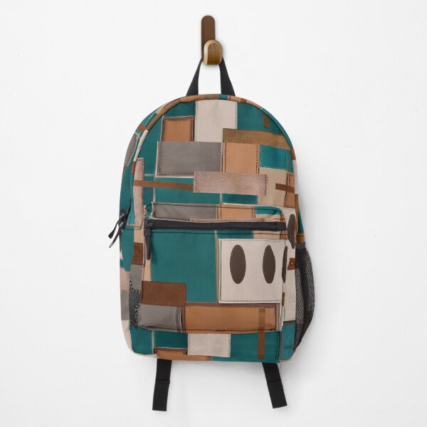 Item preview, Collage Teal Leather Sonata 88 Geometric Patterns designed and sold by Vercmagnus.