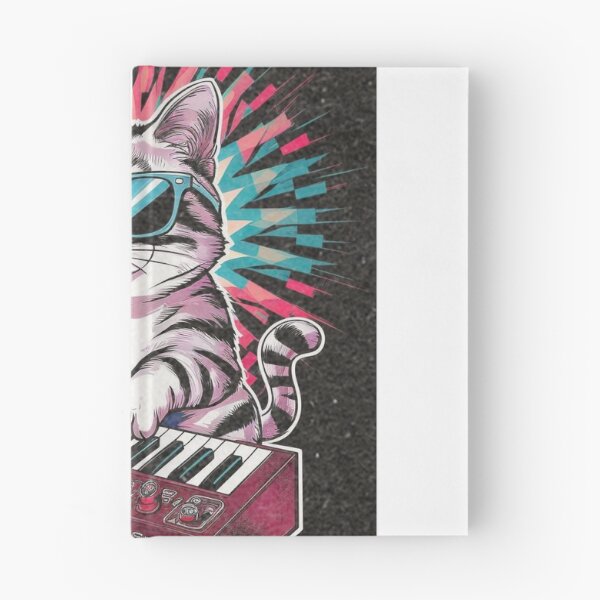 Item preview, Cat Synthesizer - Eye-catching and vibrant design, Vintage Style, Cat playing on keyboard designed and sold by Zibis09.