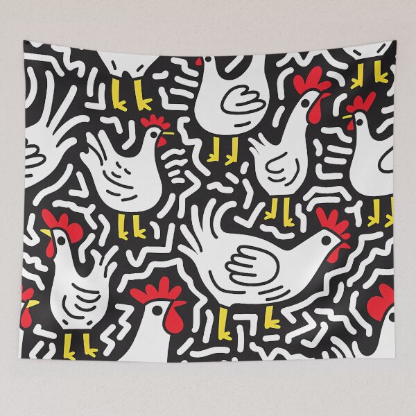 Item preview, “Patterns of Chickens and Eggs” designed and sold by Art-Vortex-fr.
