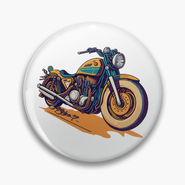 Item preview, Retro colorful motorcycle designed and sold by DastonAkramov.