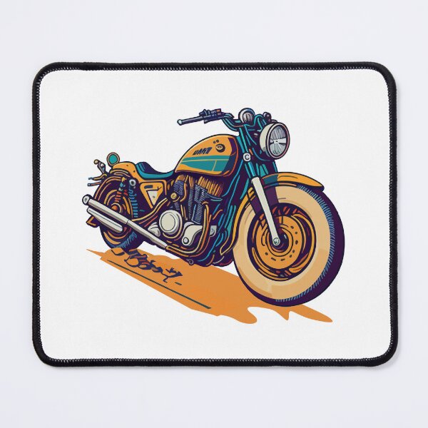 Item preview, Retro colorful motorcycle designed and sold by DastonAkramov.