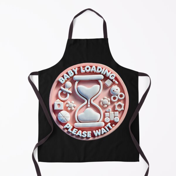 Item preview, Baby Loading Please Wait - Cute Hourglass Baby Announcement designed and sold by StyLeHi.
