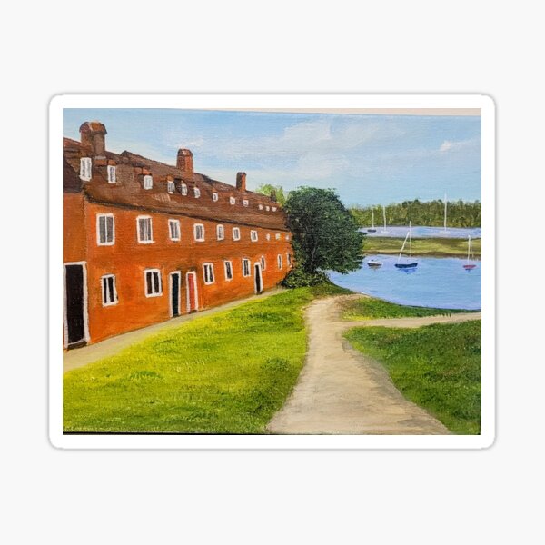 Item preview, Victorian houses at Bucklers Hard. Original artwork  designed and sold by Janeconwayart.