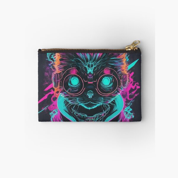 Item preview, cat wearing  eyeglasses look cool smart with neon color designed and sold by HakunamatataTin.