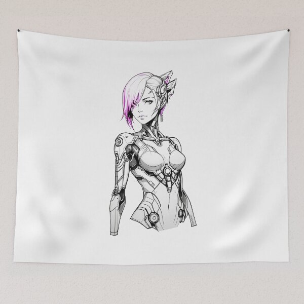Item preview, Cyborg Girl designed and sold by ArtCraftLab.