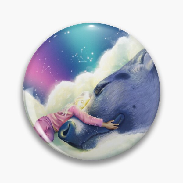 Item preview, Girl dreaming hugging a huge dog designed and sold by camilacarvalho.