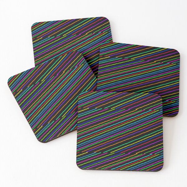 Item preview, Colored Pixel Lines/Damaged Screen Pattern designed and sold by KYArt.