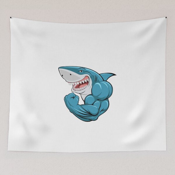Item preview, Gym Freak Shark designed and sold by Divya-Hirodiya.