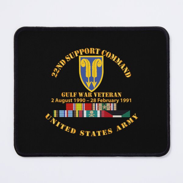 Item preview, Gulf War Vet w  22nd Support Command - Cir w SVC designed and sold by Military Insignia Products.