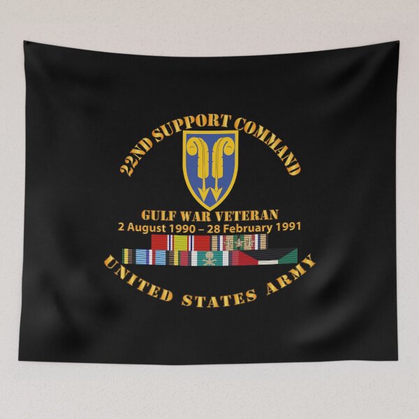 Item preview, Gulf War Vet w  22nd Support Command - Cir w SVC designed and sold by Military Insignia Products.