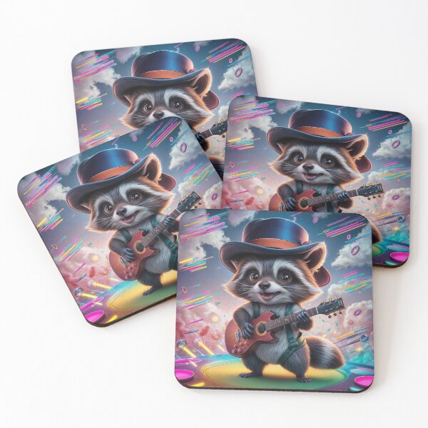 Item preview, Raccoon Rhapsody: Neon Rhythms designed and sold by Catrina luna.