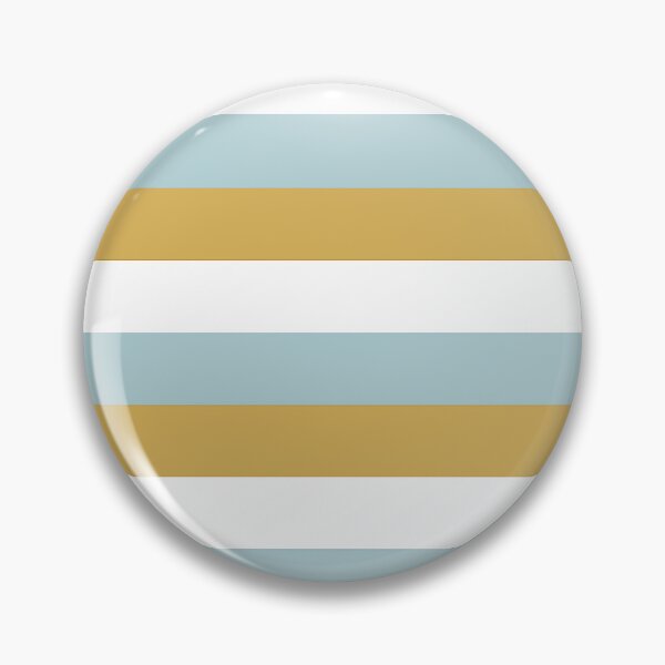 Item preview, 3 DUCK EGG BLUE, GOLD and WHITE Horizontal STRIPES designed and sold by RachelMacht.