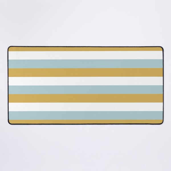 Item preview, 3 DUCK EGG BLUE, GOLD and WHITE Horizontal STRIPES designed and sold by RachelMacht.